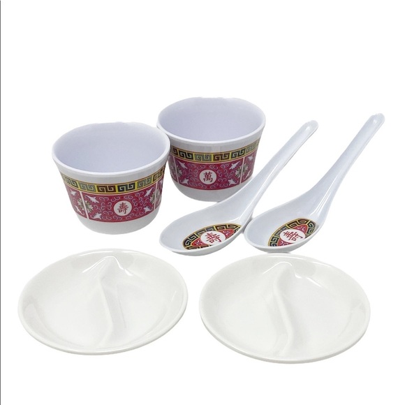 Melamine Ware Spoons, Tea Cups &  Condiments Dish - Picture 7 of 7